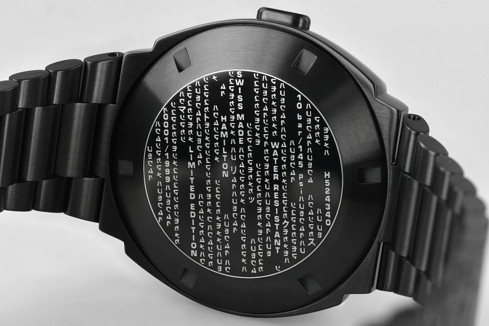 映画マトリックス世界限定モデル。ハミルトンPSR MTX H52434130 BLACK 
